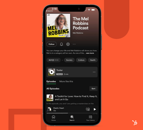 Podcast SEO: Spotify Shows Page