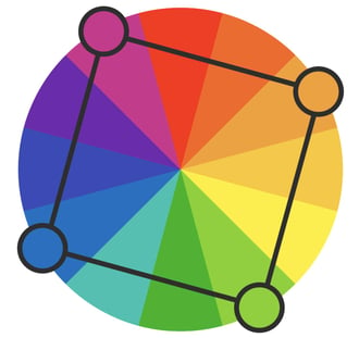 Square color scheme.jpg?width=330&height=311&name=Square color scheme - Color Theory 101: A Complete Guide to Color Wheels &amp; Color Schemes