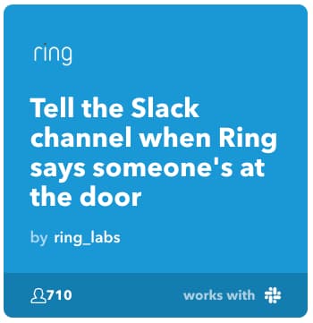 Tell Ring to alert Slack when the doorbell rings