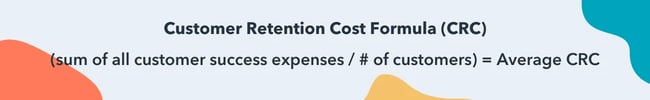 customer retention cost formula CRC