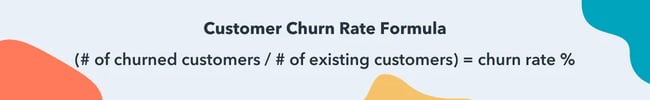 customer churn rate formula