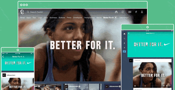 Nike Women uses Tumblr to sponsor content