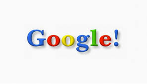 Earliest Google Logo from 1998 with colored letters and exclamation point