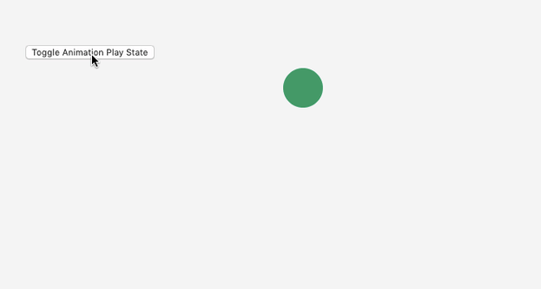 ball with CSS animation-play-state property set to paused