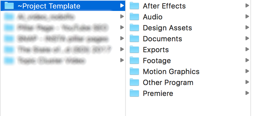 video organizing footage