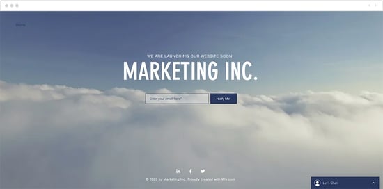 This Marketing Launch template is a sleek, simple layout.