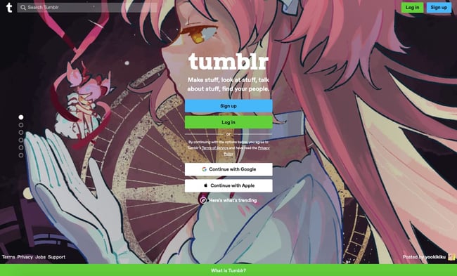 best blogging platforms: Tumblr