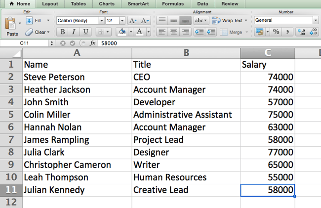 Format numbers into currency in Excel