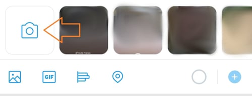 Screenshot of Twitter Camera Icon