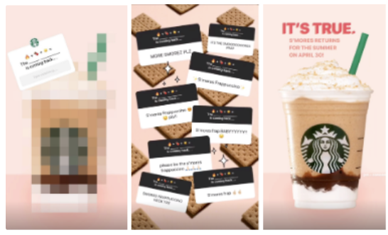 Starbucks instagram story interactive