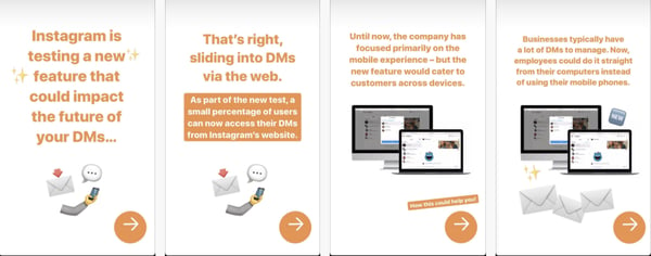 hubspot instagram story