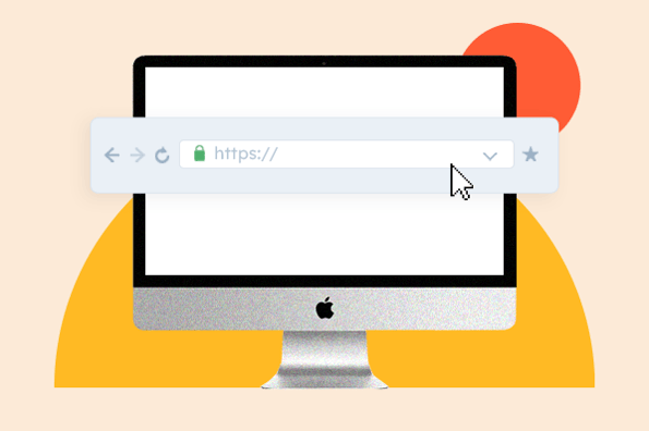 url shortening wordpress plugins: image shows a computer with an address bar 