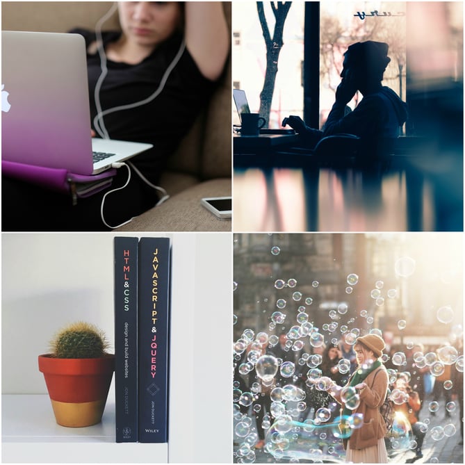 Collage d'images de stock Unsplash 