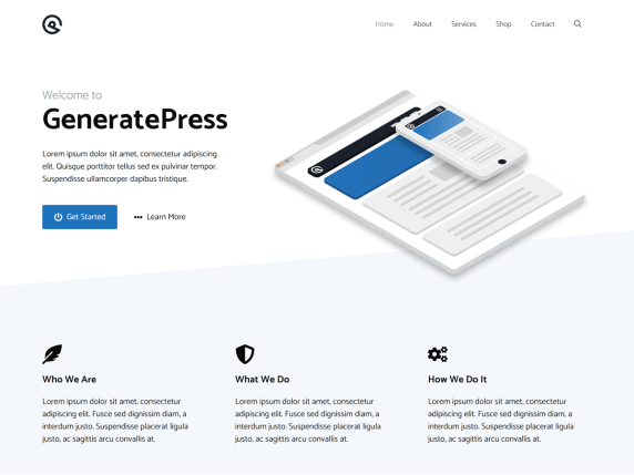 A best free WordPress theme: GeneratePress