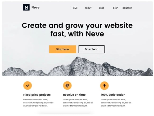 A best free WordPress theme: Neve