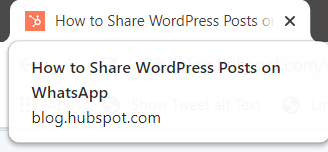 Le titre est Comment partager des publications WordPress sur WhatsApp.