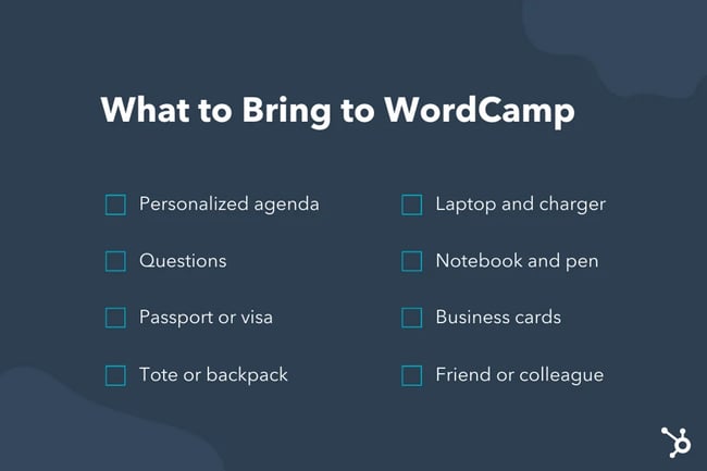 What to bring to WordCamp