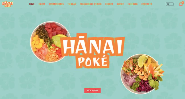Wix website example: Hanai Poke
