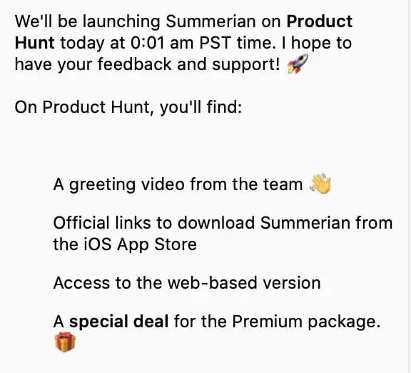 how to launch a mobile app: product hunt