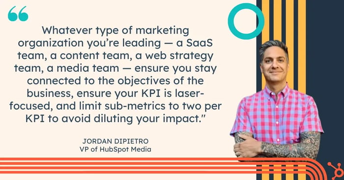 vp of hubspot media on which kpis matter most to him