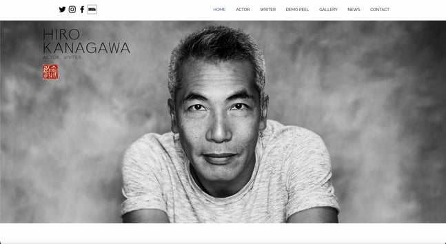 Hiro Kanagawa, actor website example