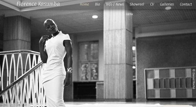 Florence Kasumba, actor website example