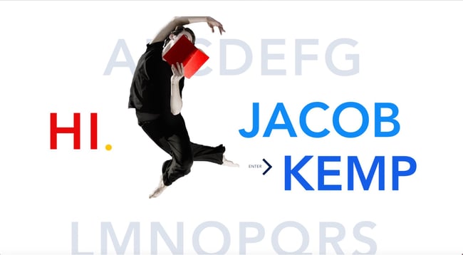 Jacob Kemp, actor website example