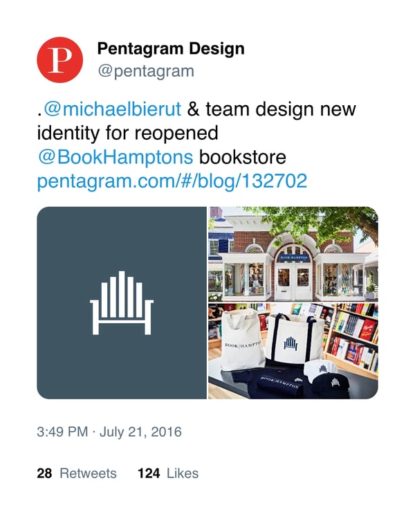 Pentagram Design tweet 2