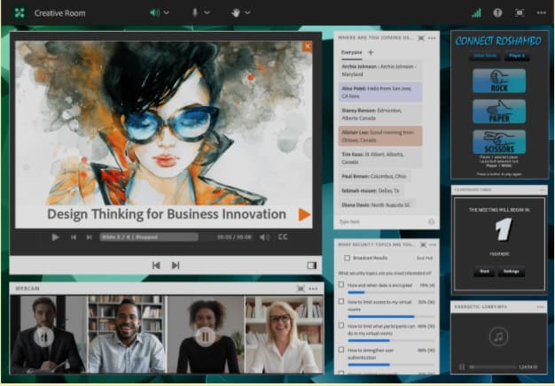 example of adobeconnect of webinar tool