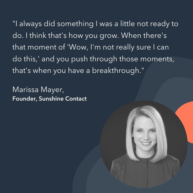 entrepreneur advice Marissa Mayer