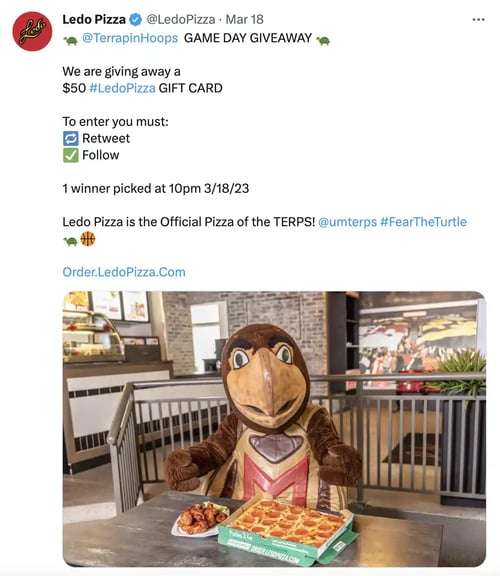 advocacy marketing example, Ledo Pizza