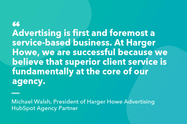 Quote by agency Harger Howe Advertising about target audience in market positioning