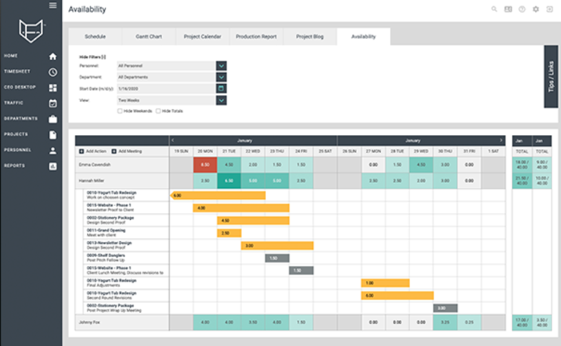 Creative agency project management software, FunctionFox
