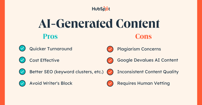 ai-generated content pros and cons