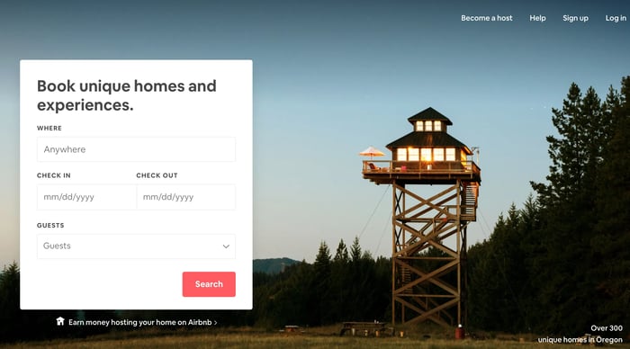airbnb form example