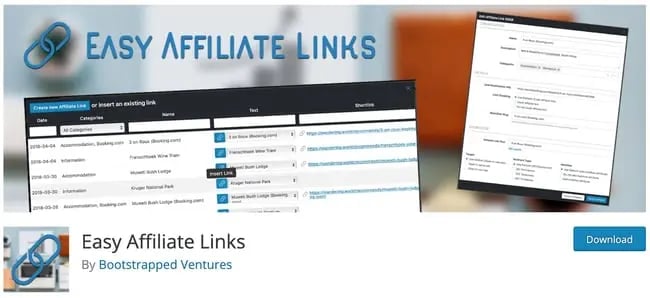 product page for the amazon affiliate wordpress plugin Easy Affiliate Links