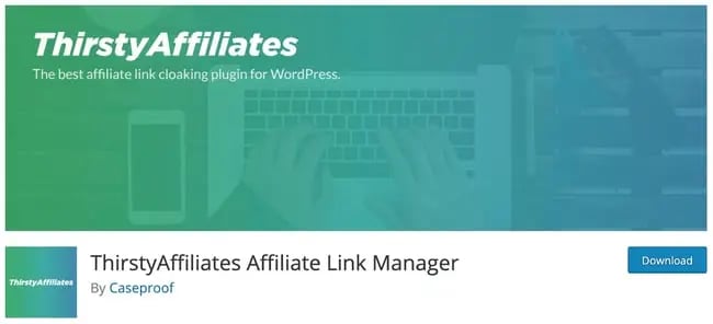 product page for the amazon affiliate wordpress plugin ThirstyAffiliates