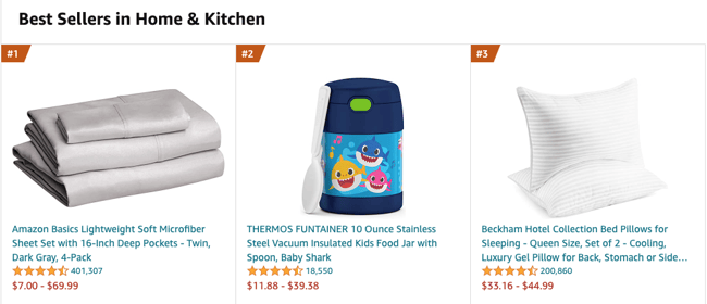 what to sell on amazon example: home and kitchen products