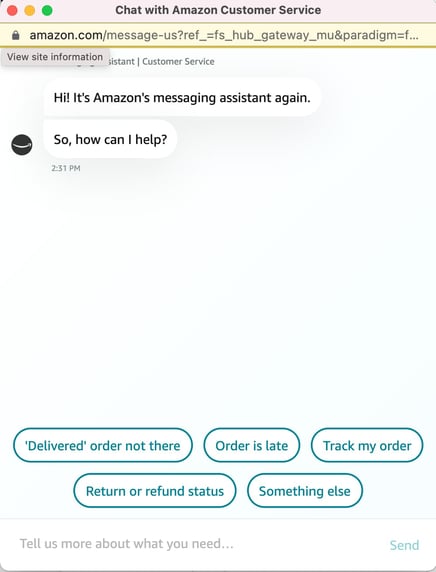 Support amazon chat demos.flowplayer.org