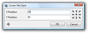 set coordinates of hot spot of cursor in IcoFX editor