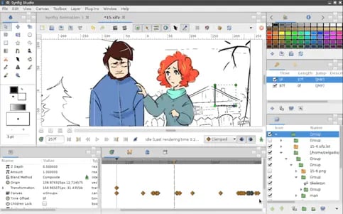 Synfig video animation software