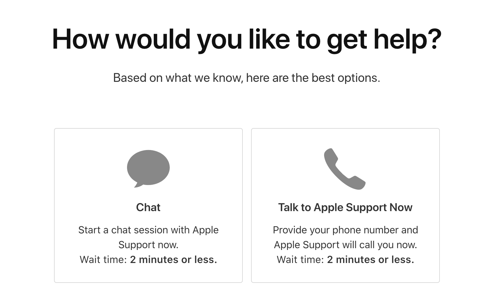 customer service chatbot example: apple