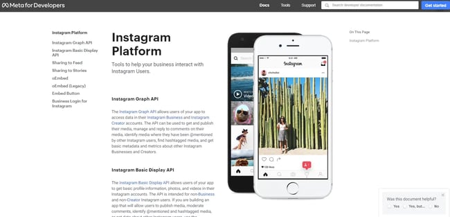 open source api, Instagram api, Meta apisIMG name: instagram