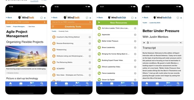 mobile sales apps: MindTools