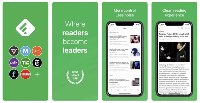 mobile sales apps: Feedly