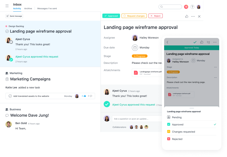 Project management software by Asana