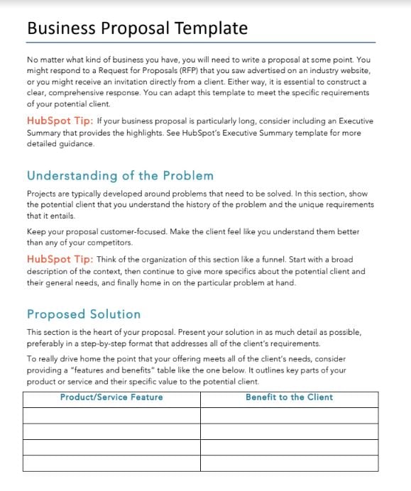 business proposal pdf