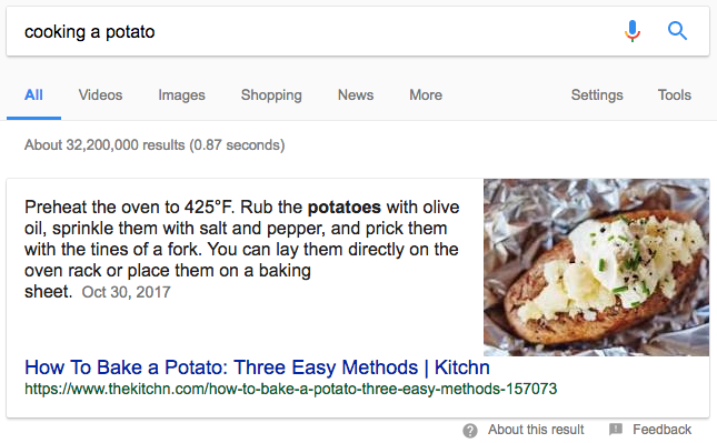 Google Featured Snippet Google Featured Snippet
