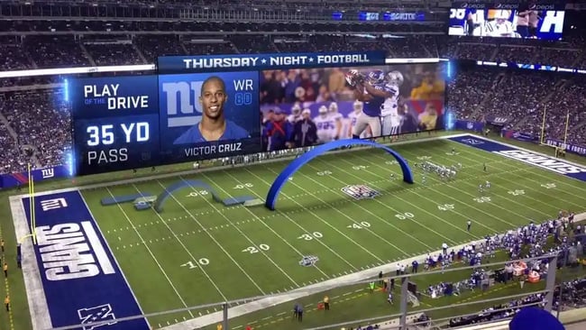 Augmented Reality as seen in live sports reporting