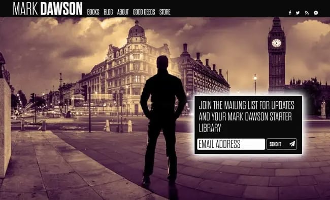 best author website: Mark Dawson